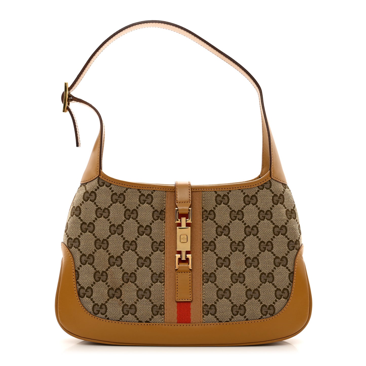 Monogram Web Small Jackie O Hobo Brown