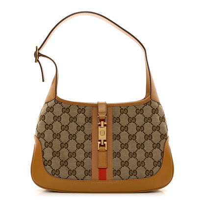 Gucci Monogram Web Small Jackie O Hobo Brown 1 of 10