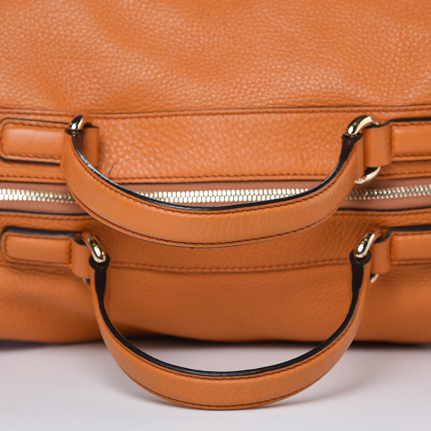 Pebbled Calfskin Medium Soho Boston Curcuma