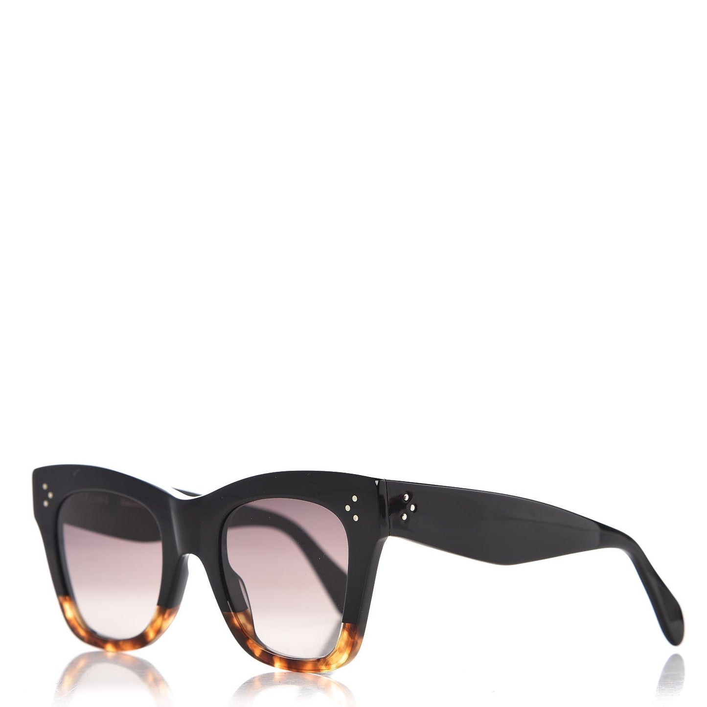 Cat Eye Sunglasses CL40004I Black Havana Brown