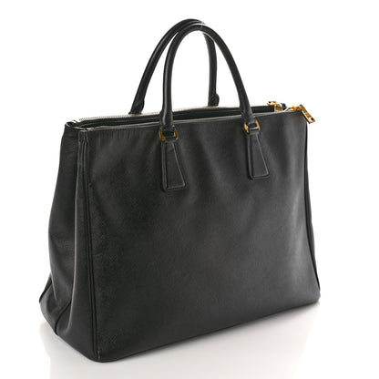Prada Saffiano Lux Large Galleria Double Zip Tote Black 2 of 11