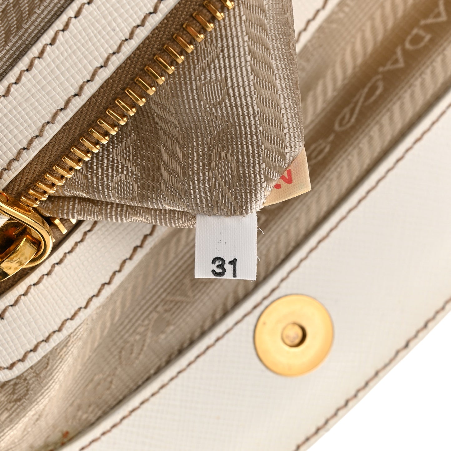 Nylon Tessuto Vitello Daino Tote White