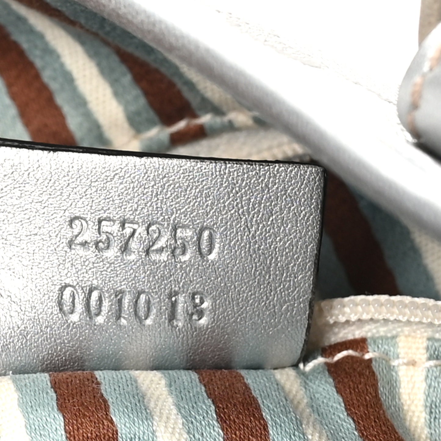 Monogram Tote Bag Silver