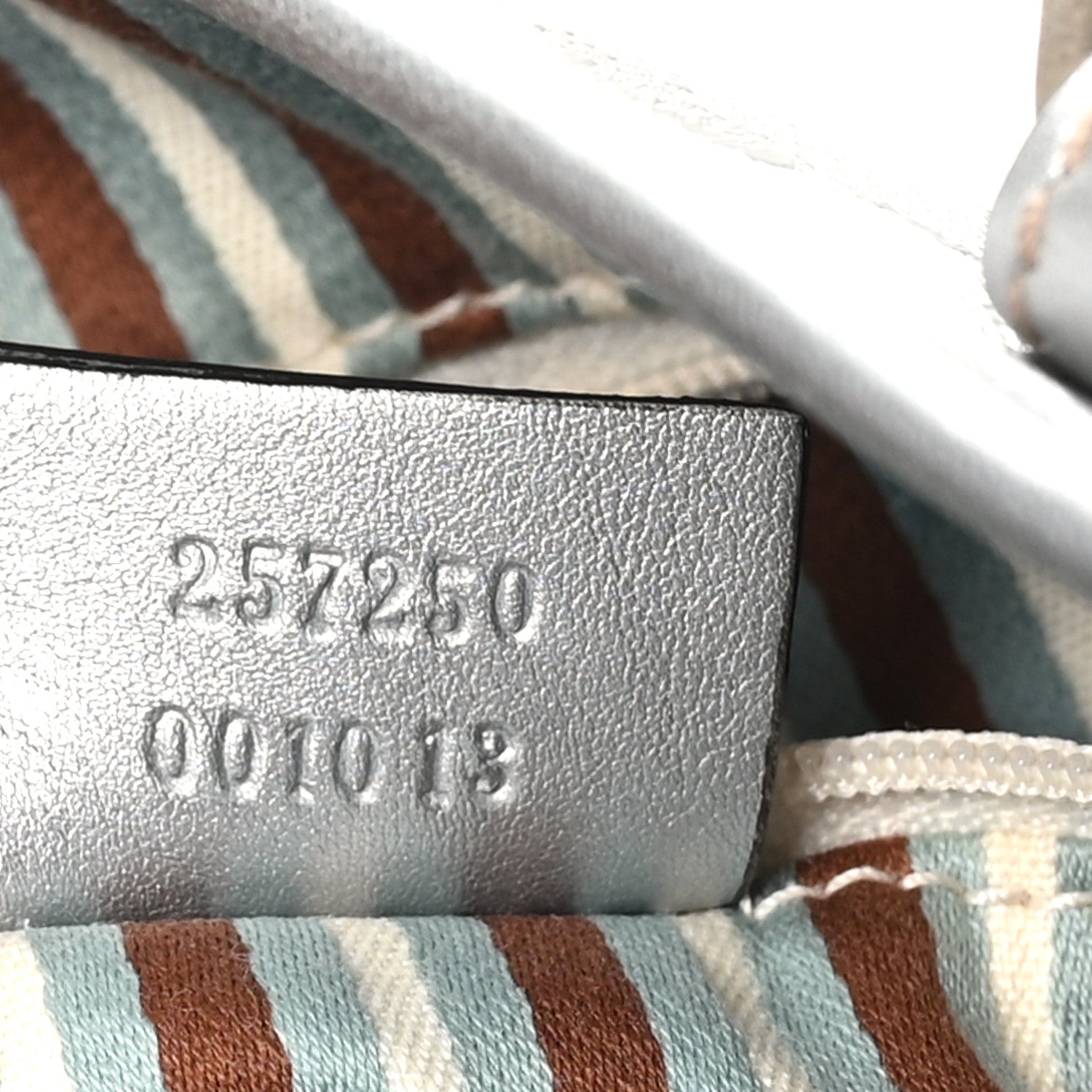 Gucci Monogram Tote Bag Silver 6 of 9