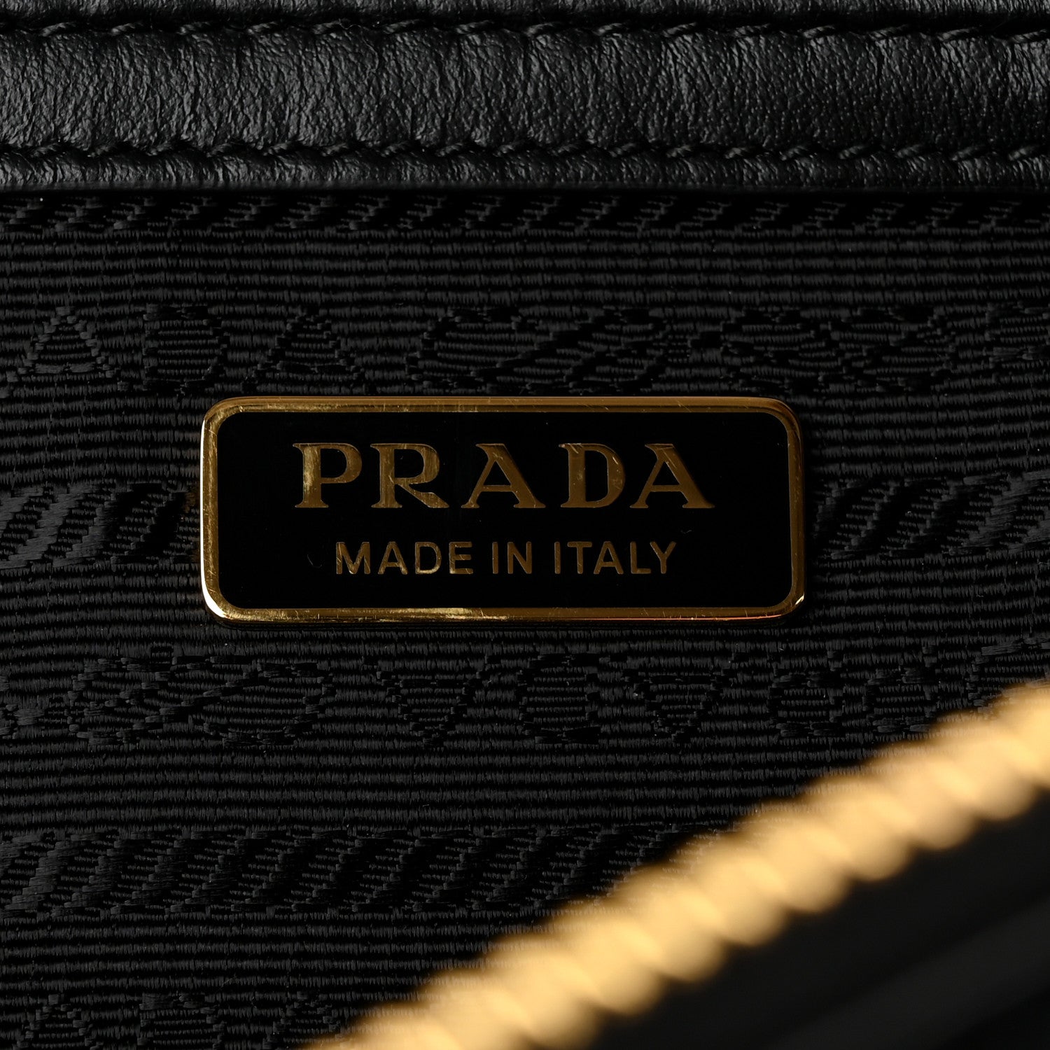 Prada Re-Nylon Vitello Small Top Handle Padlock Bag Black 6 of 9