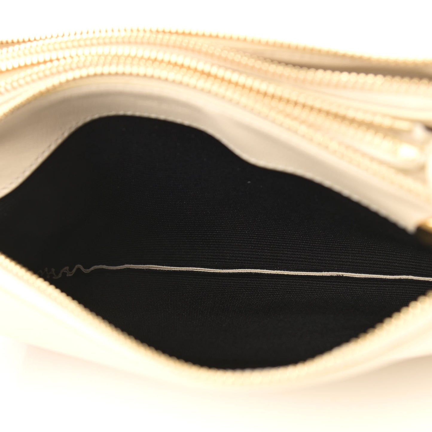Lambskin Small Trio Crossbody Bag Cream