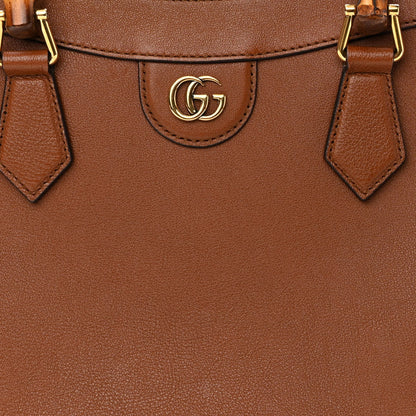Gucci Wonka Grain Calfskin Medium Diana Tote Bag Cuir Yellow Fluo 9 of 11