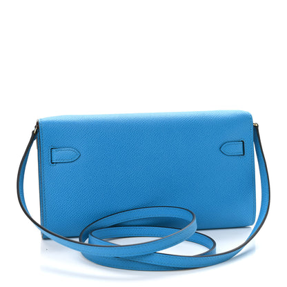 Hermes Epsom Verso Kelly Wallet To Go Bleu Frida Rouge H 3 of 8