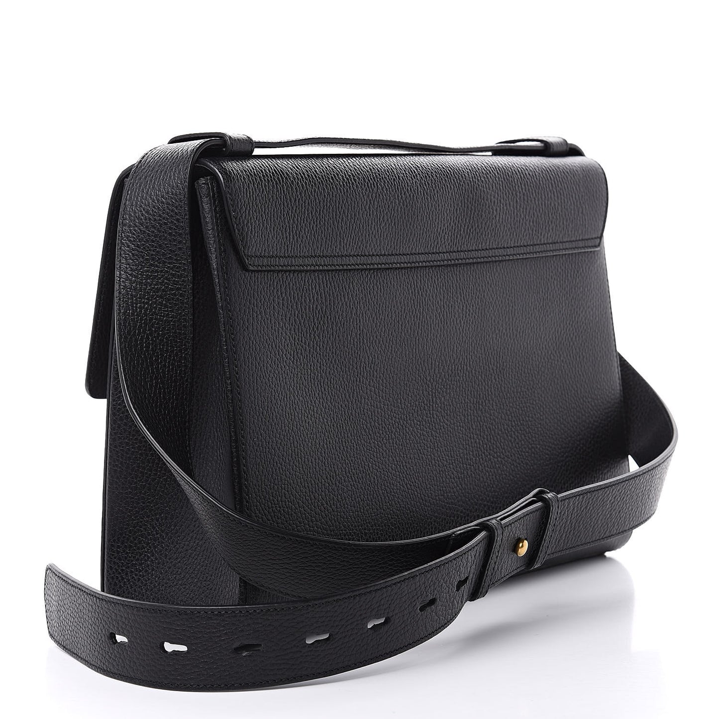 Calfskin GG Marmont Messenger Bag Black