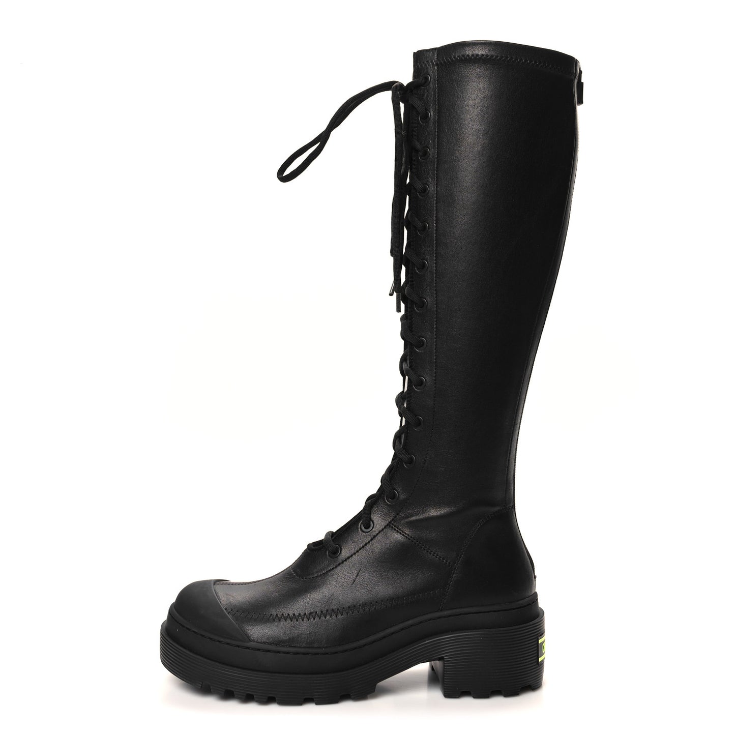 Nappa Stretch Dior Arcade High Boots 38.5 Black