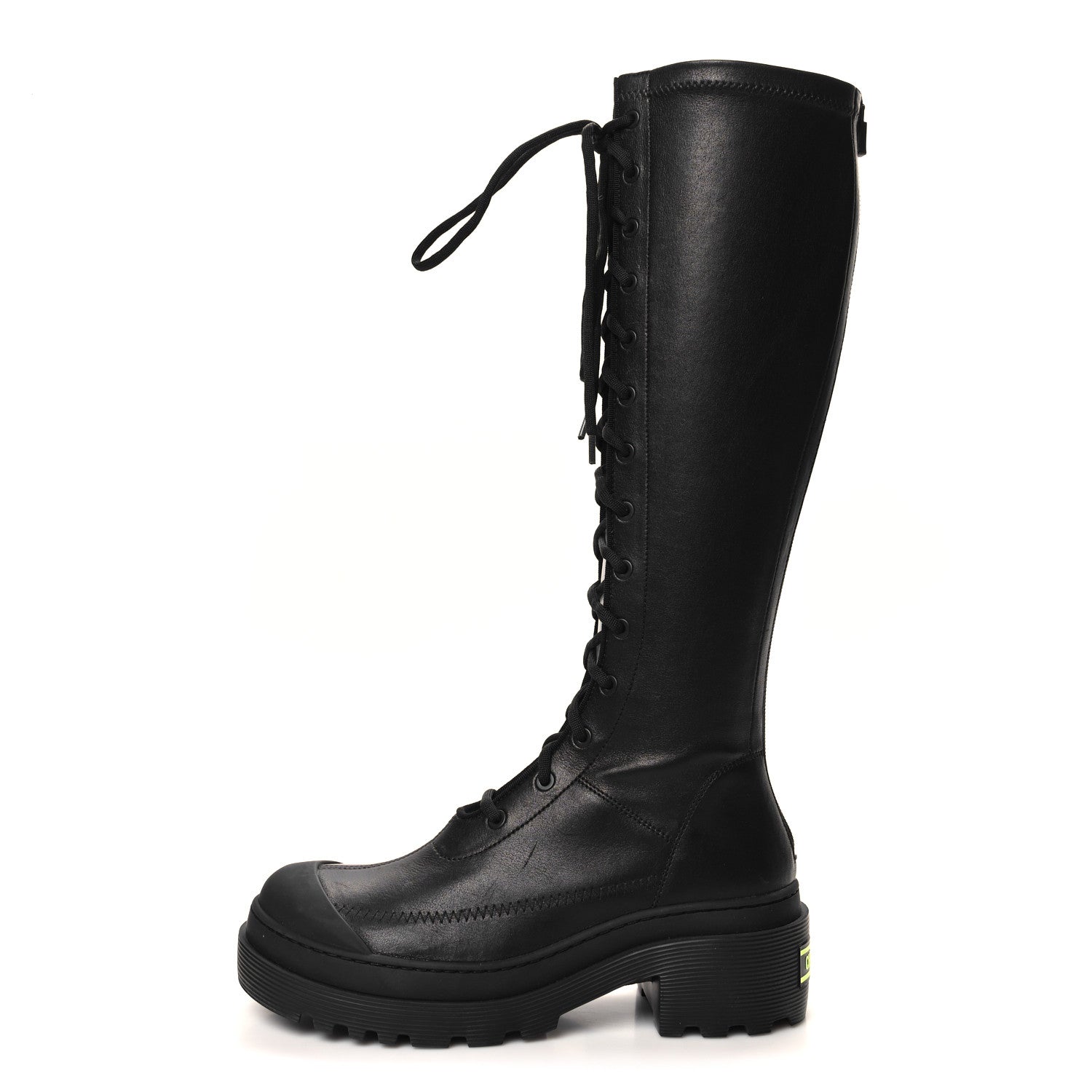 Christian Dior Nappa Stretch Dior Arcade High Boots 38.5 Black 1 of 7