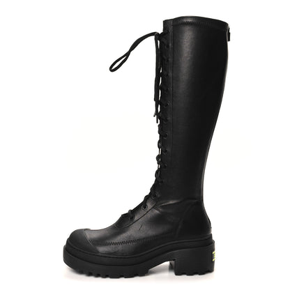 Christian Dior Nappa Stretch Dior Arcade High Boots 38.5 Black 1 of 7