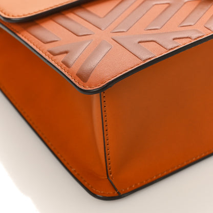 MCM Cubic Monogram Medium Tracy Shoulder Bag Cognac 7 of 8