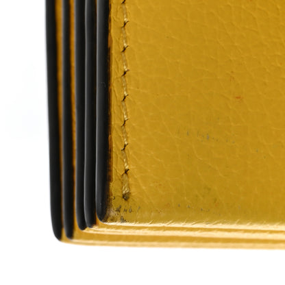 Versace Grained Calfskin Medusa Card Holder Yellow Purple 13 of 18