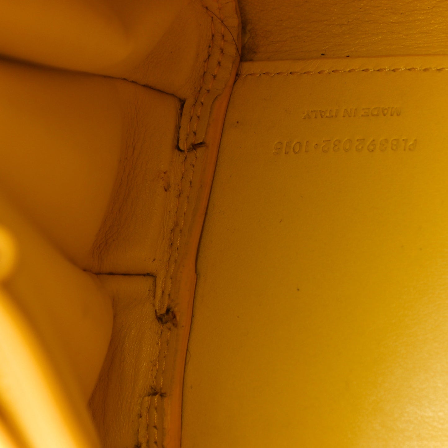 Grained Calfskin Baby Sac De Jour Yellow