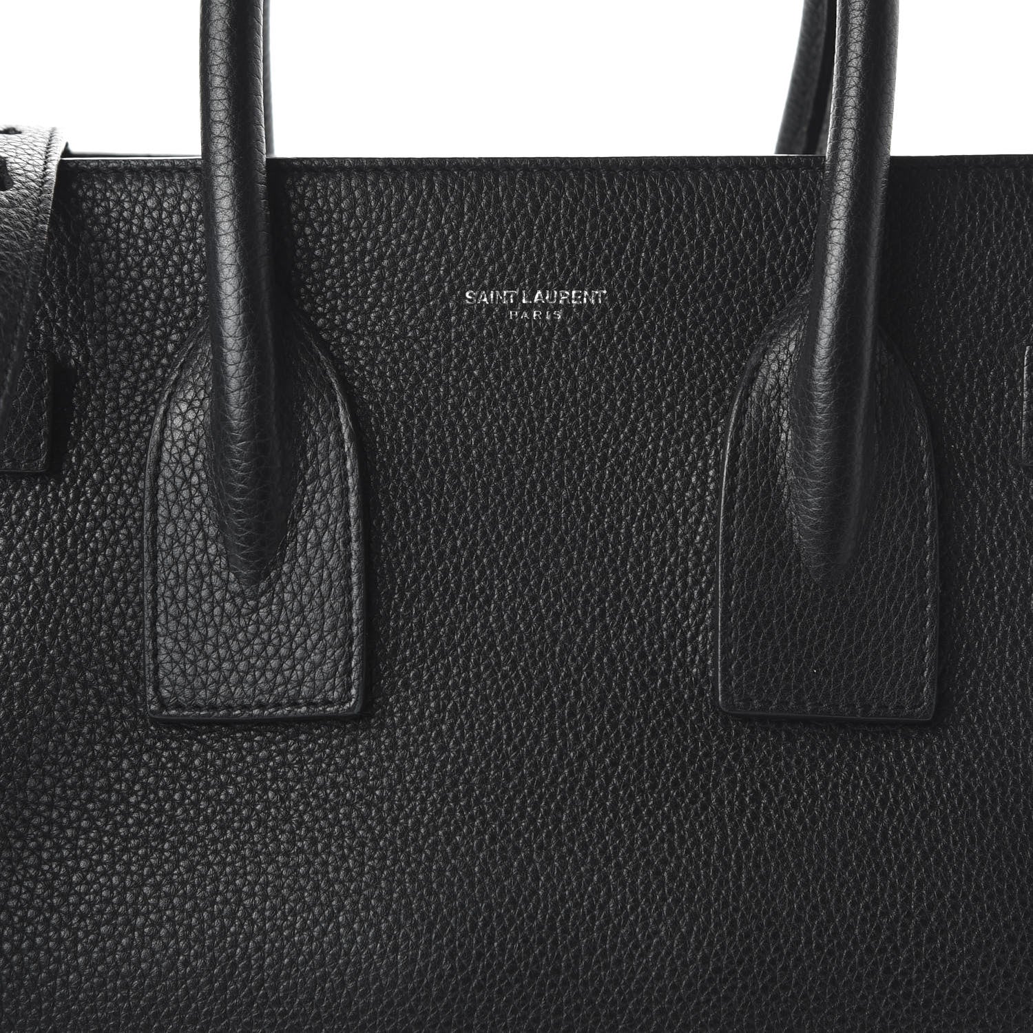 Saint Laurent Grained Calfskin Small Supple Sac De Jour Black 9 of 10