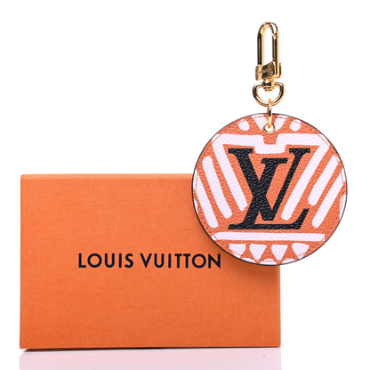 Louis Vuitton Monogram Giant Crafty Illustre Bag Charm Key Ring Creme Caramel 5 of 5