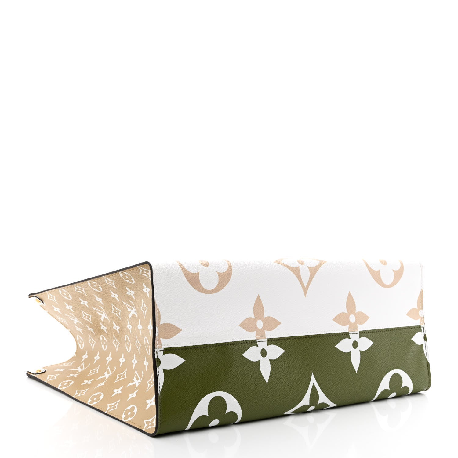 Louis Vuitton Monogram Giant Onthego GM Kaki Beige 4 of 10
