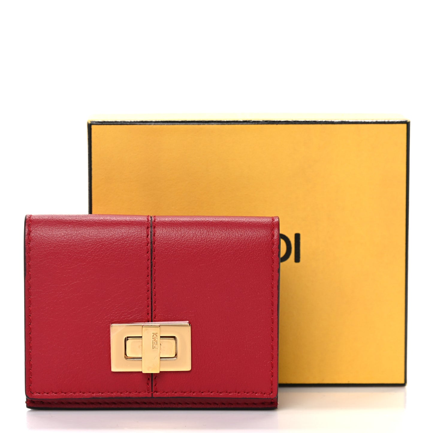 Vitello Grace Peekaboo Micro Tri-Fold Wallet Fragola
