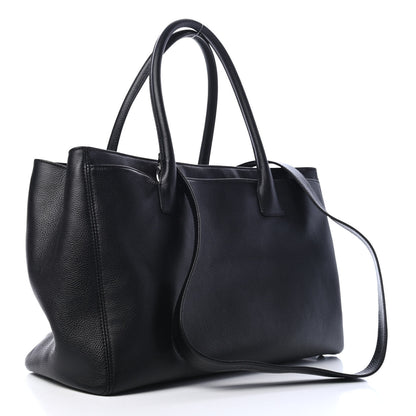 Chanel Calfskin Cerf Executive Shopper Tote Black 2 of 5