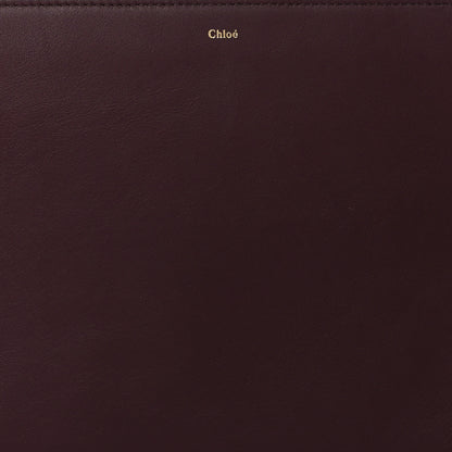 Chloe Calfskin Alphabet Flat Pouch Clutch Purple 7 of 9