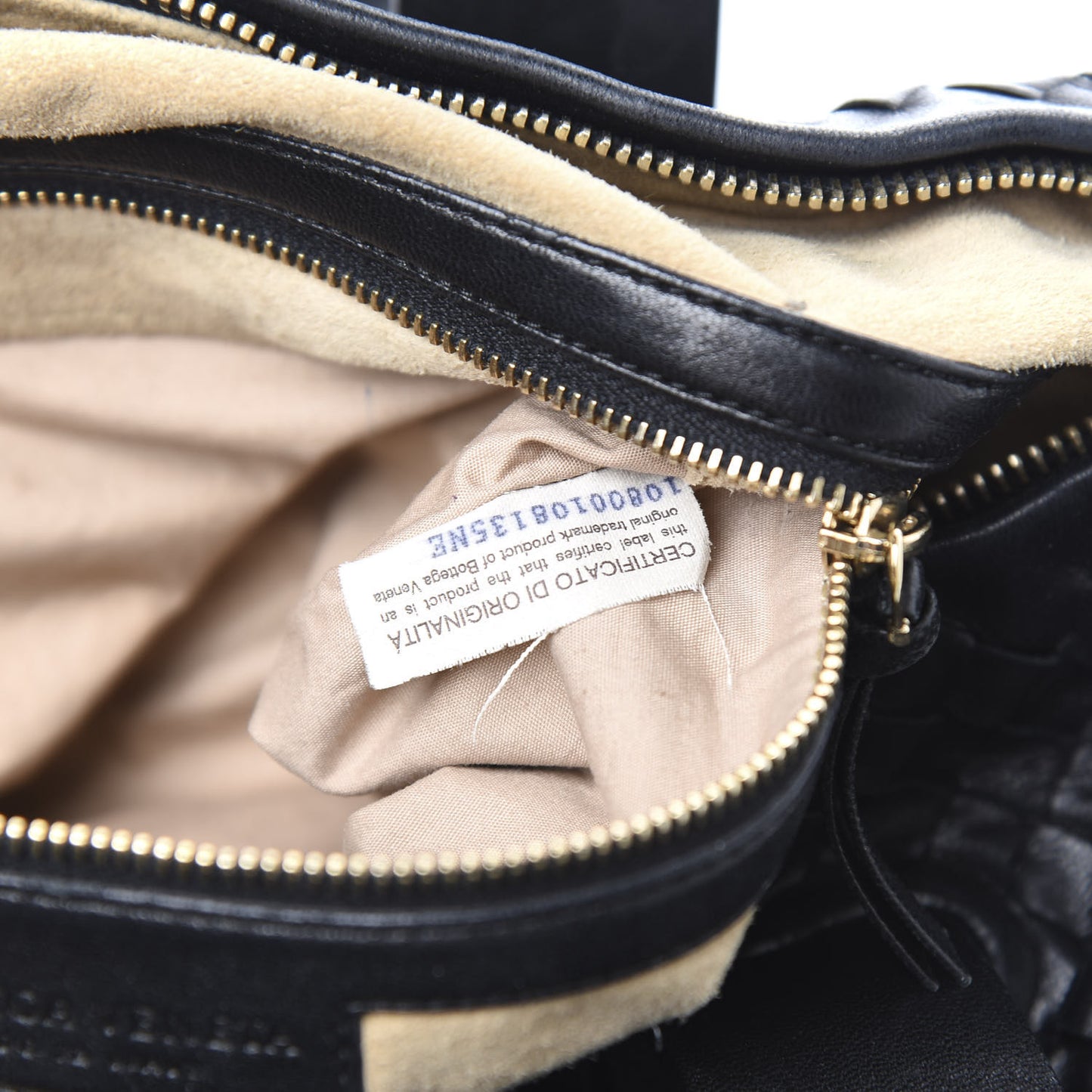 Nappa Intrecciato Accordion Satchel Black