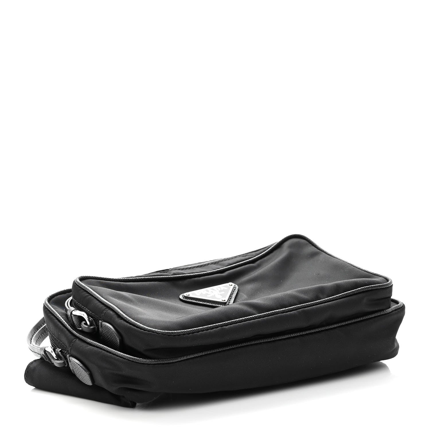 Prada Re-Nylon Saffiano Belt Bag L Black 4 of 10