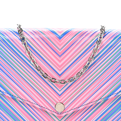 Louis Vuitton Epi Tropical Pochette Felicie Blue Rose 9 of 13
