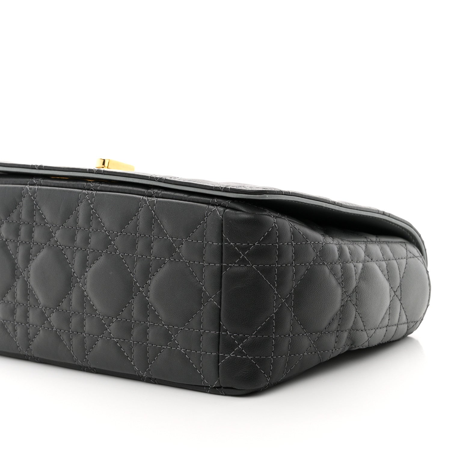 Christian Dior Lambskin Cannage Medium Caro Bag Grey Stone 9 of 9