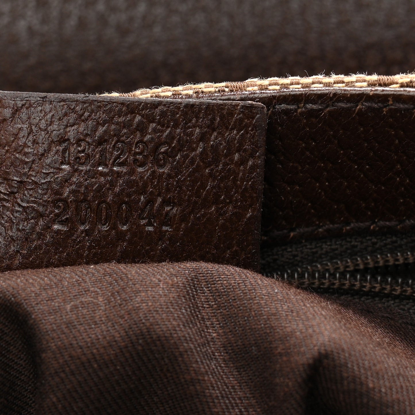 Monogram Waist Pouch Bag Dark Brown