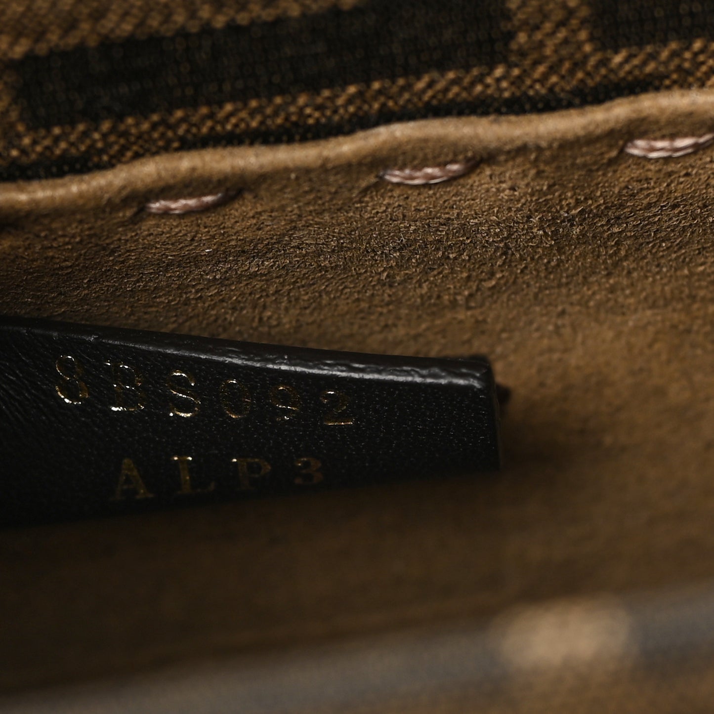 Fabric Jacquard Vitello Grace FF 1974 Logo Mini Sunshine Shopper Tobacco Moro Sand