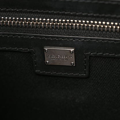 Dolce & Gabbana Canvas Calfskin Leopard Print Tote 6 of 9