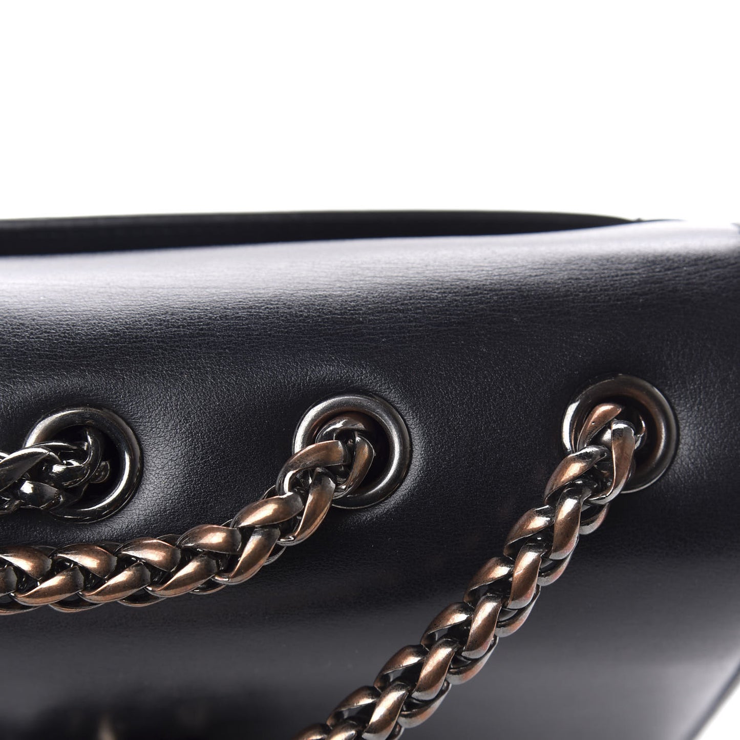 Calfskin Small Sweety Charity NV Shoulder Bag Black