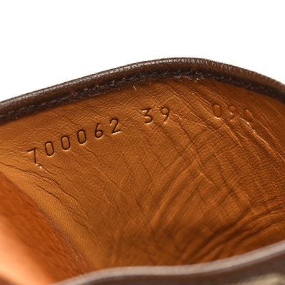 Gucci Monogram Goatskin Horsebit Clog Mules 39 Beige Ebony Brown Sugar 6 of 9