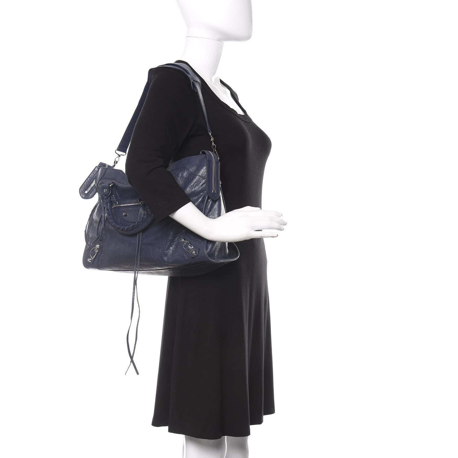 Balenciaga Agneau Classic Silver Hardware City Gris Chartreux 2 of 11