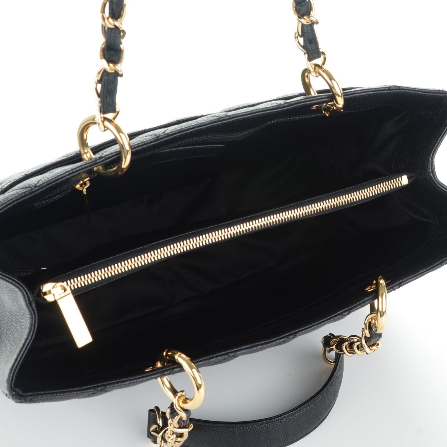 Chanel Caviar Quilted Grand Shopping Tote GST Black 5 of 7