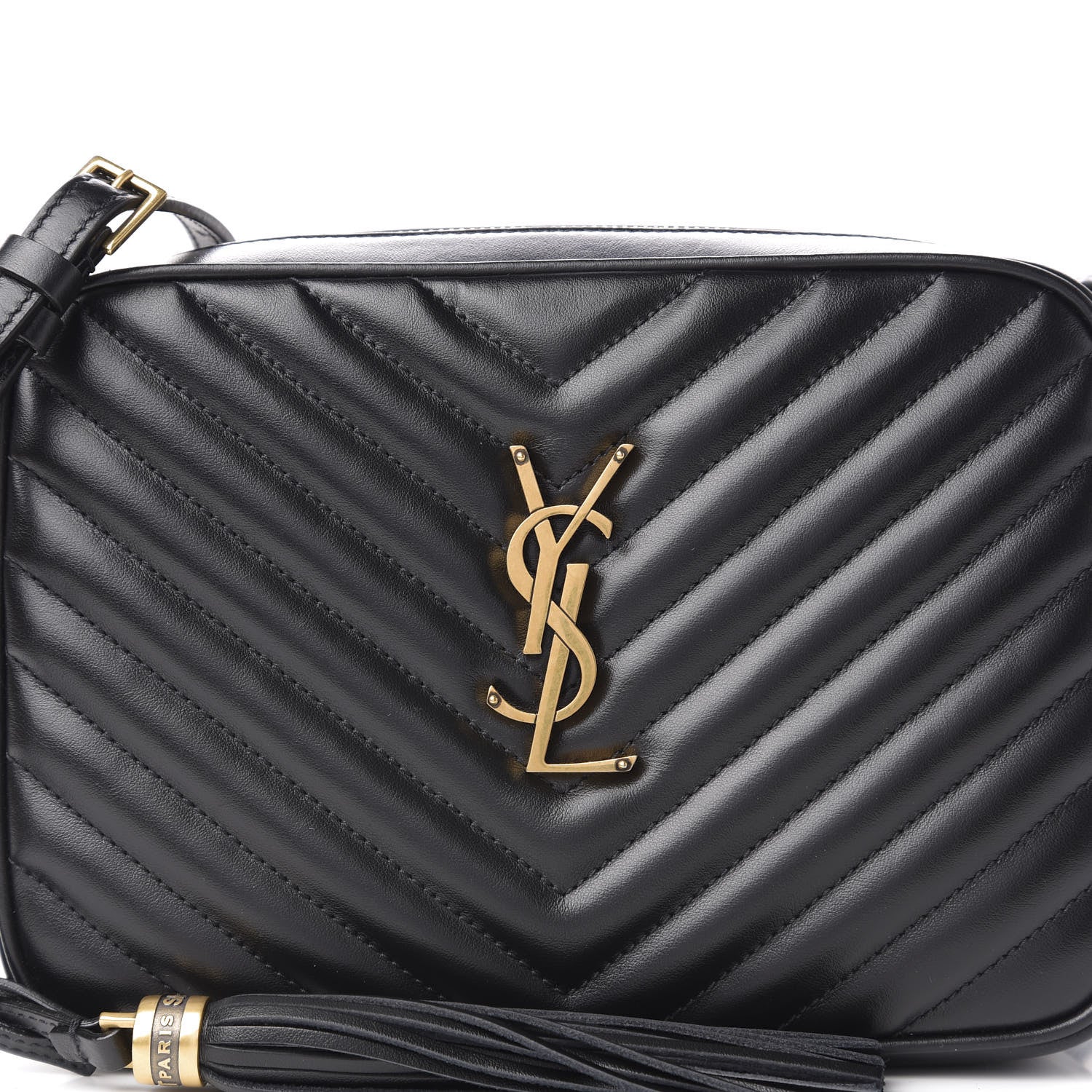 Saint Laurent Calfskin Matelasse Monogram Lou Camera Bag Black 10 of 10