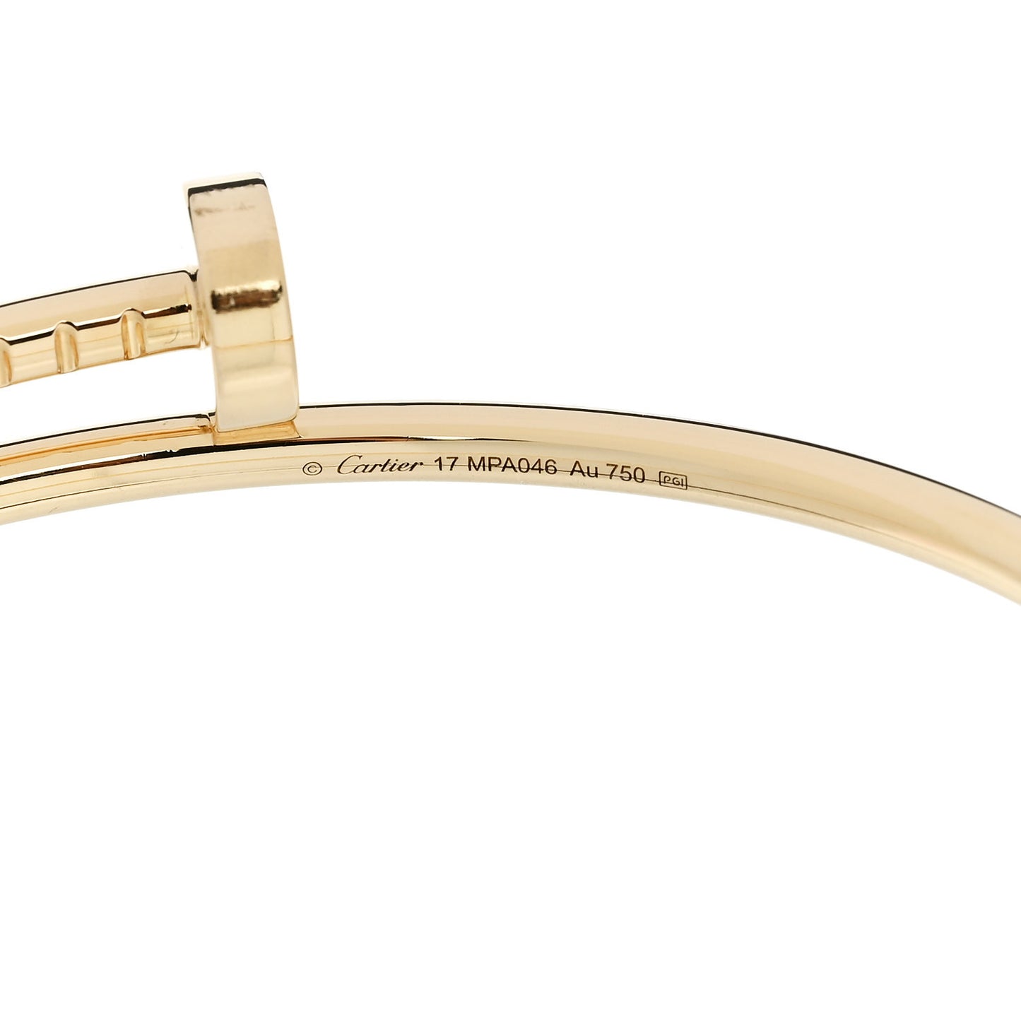 18K Yellow Gold Small Juste Un Clou Bracelet 17