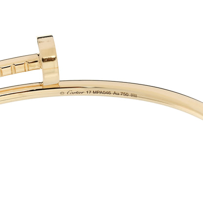Cartier 18K Yellow Gold Small Juste Un Clou Bracelet 17 4 of 4