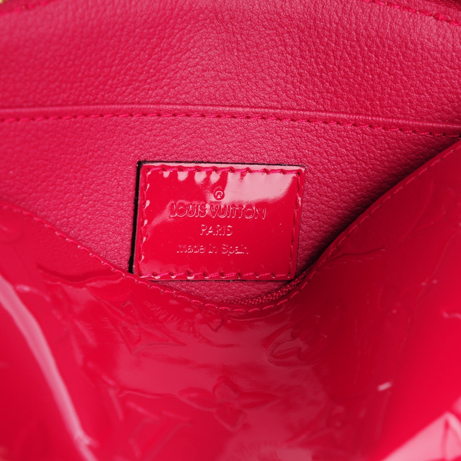 Louis Vuitton Vernis Cosmetic Pouch Rose Indien 6 of 7