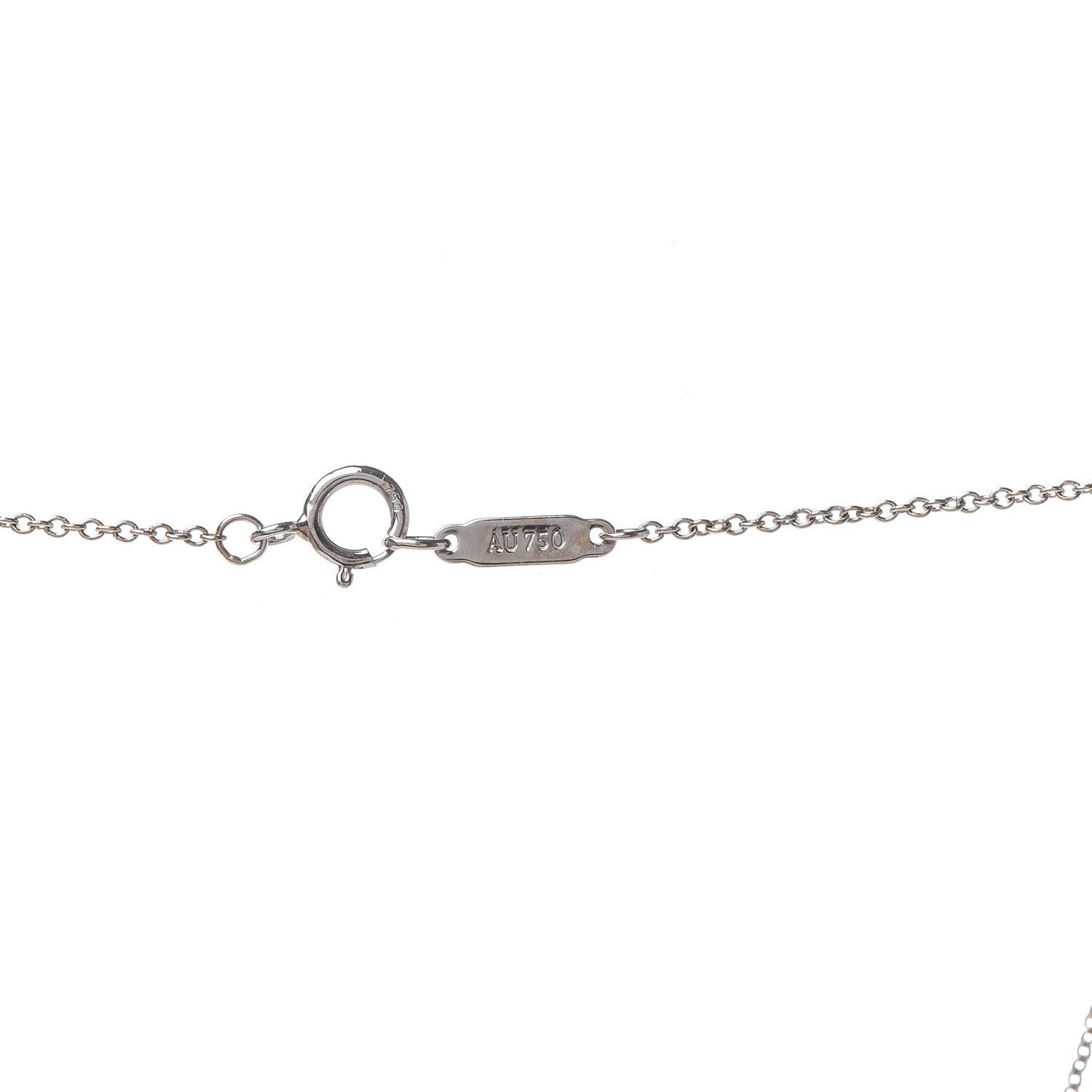 18K White Gold Diamond Atlas Key Pendant Necklace