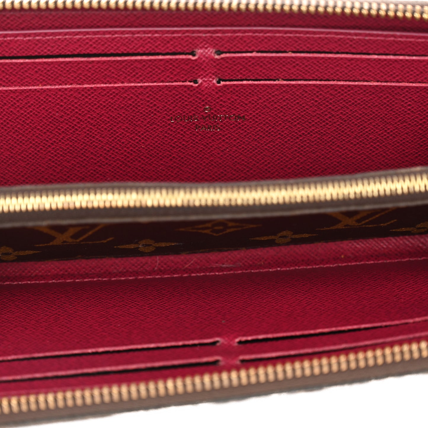 Monogram Clemence Wallet Fuchsia