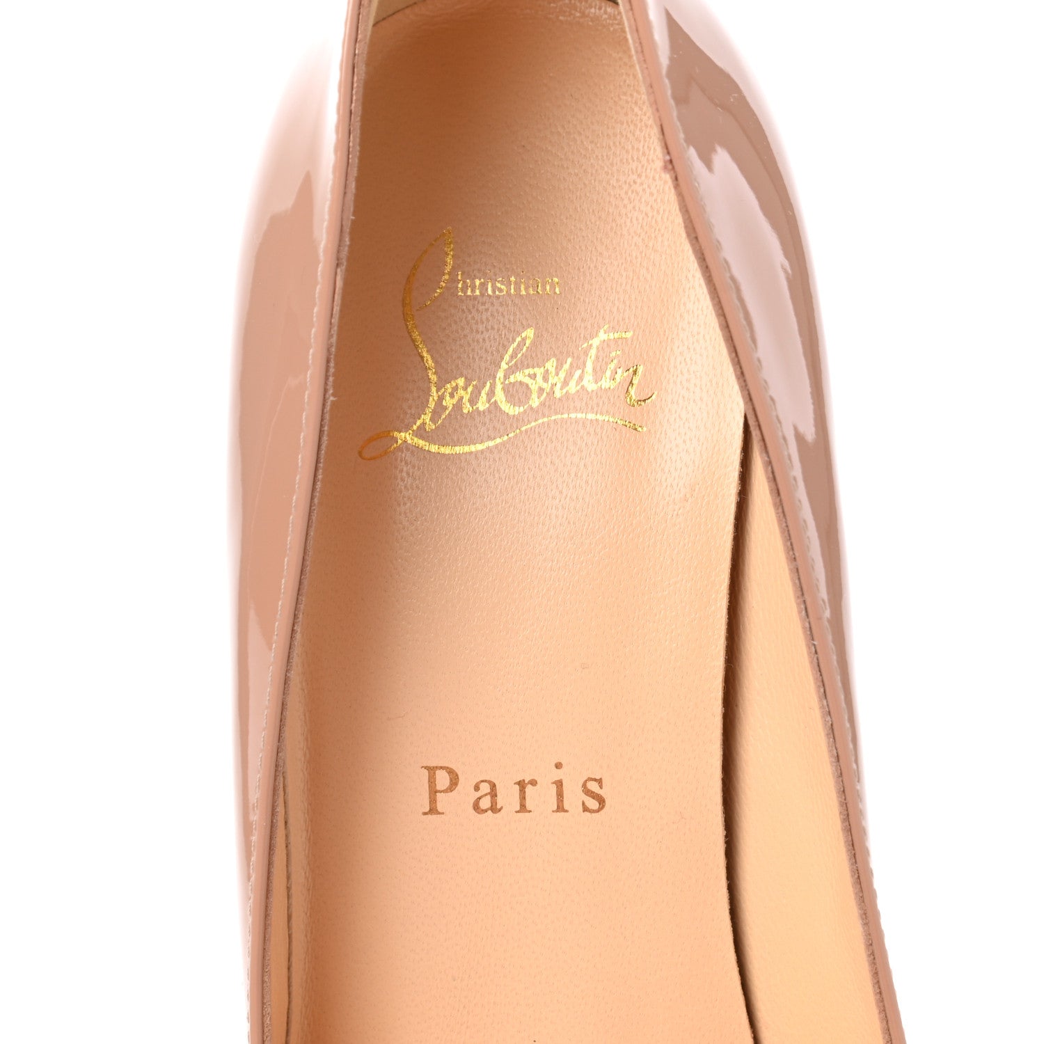 Christian Louboutin Patent Pigalle 85 Pumps 37 Nude 6 of 7