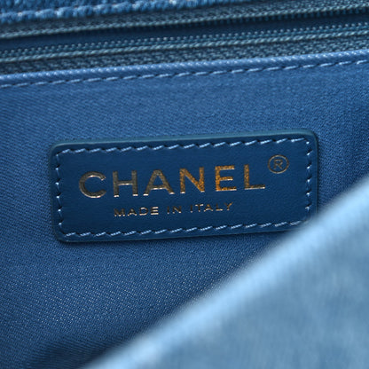 Chanel Denim Quilted Mini Denim Mood Rectangular Flap Blue Multicolor 6 of 9