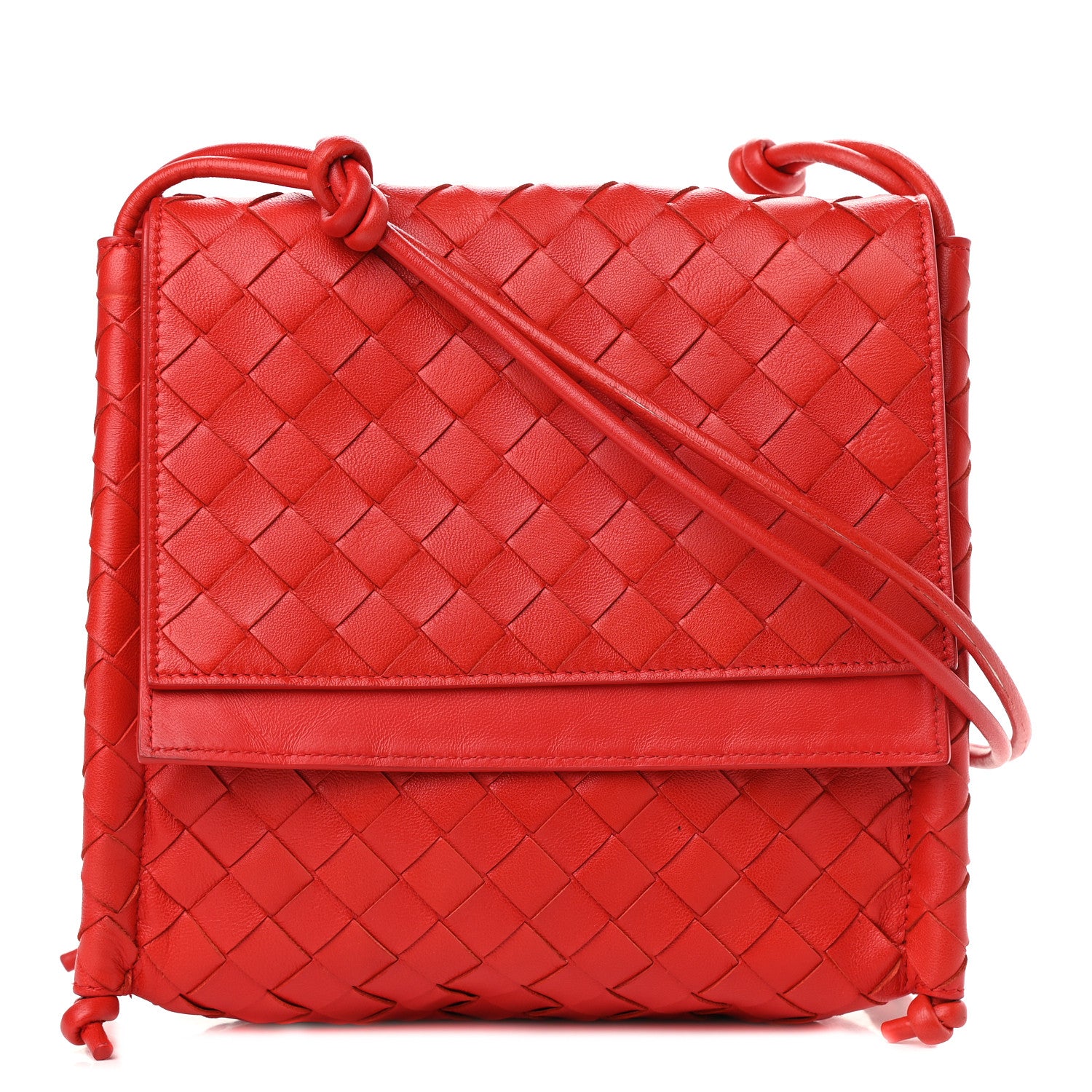 Bottega Veneta Nappa Intrecciato Small Knot Flap Crossbody Nail Polish 1 of 11