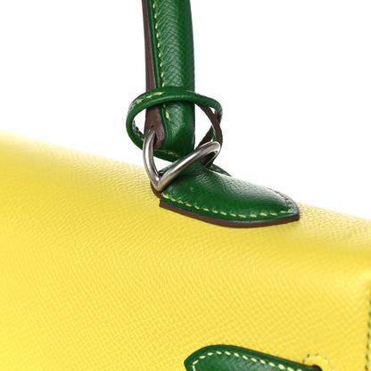 Hermes Epsom Horseshoe Kelly Sellier 35 Vert Bengale Kiwi Lime 19 of 22