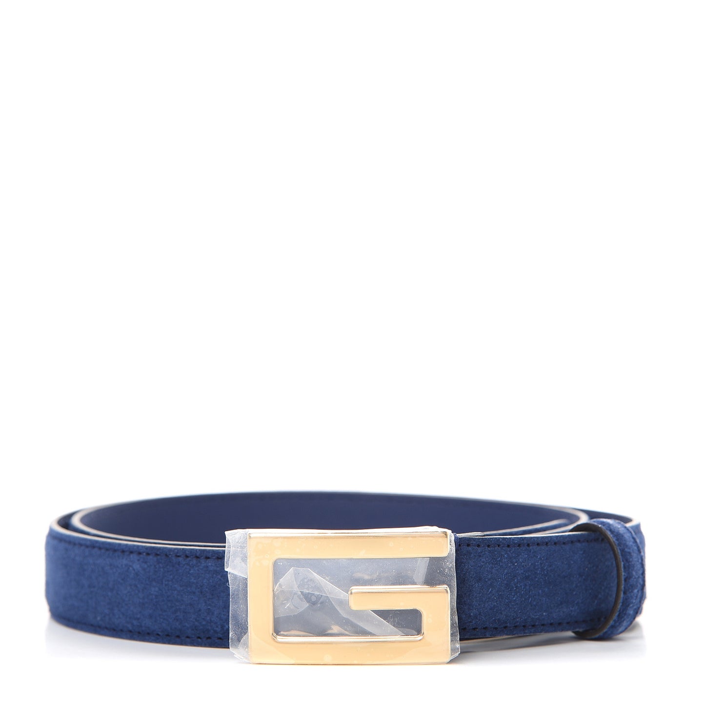 Suede Icaro G Cube 25mm Belt 85 34 Dark Navy