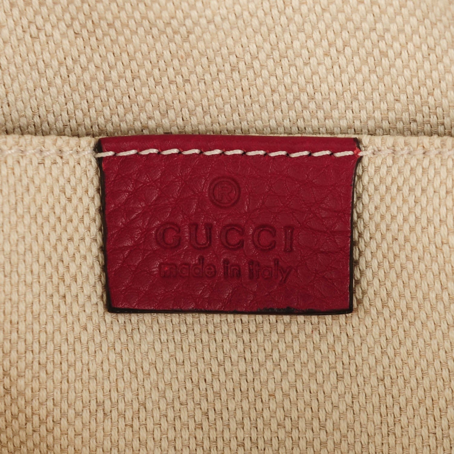 Gucci Pebbled Calfskin Studded Small Soho Disco Bag Soft Burgundy 6 of 7