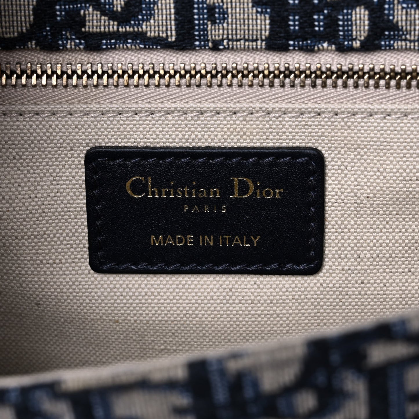 Oblique DiorAddict Flap Bag Navy Blue