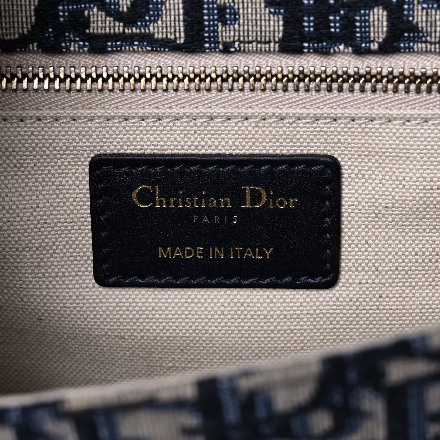Christian Dior Oblique DiorAddict Flap Bag Navy Blue 6 of 14